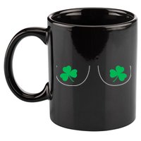 Funny Boob Novelty Shamrocks 11oz C Handle Ceramic Mug
