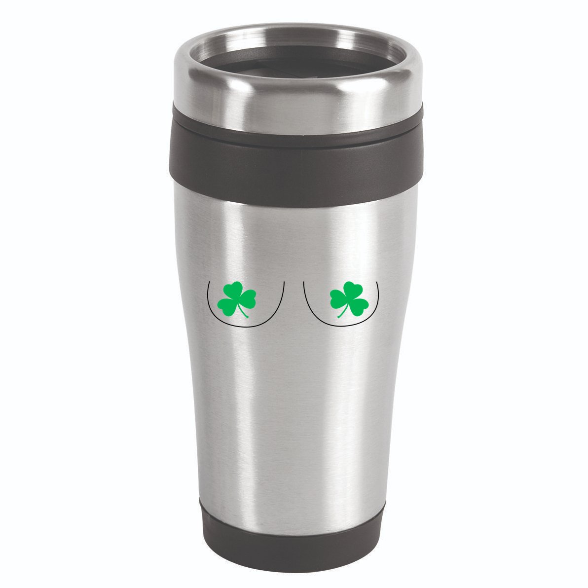 Funny Boob Novelty Shamrocks 16oz Travel Tumbler