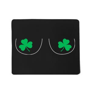 Funny Boob Novelty Shamrocks Mousepad