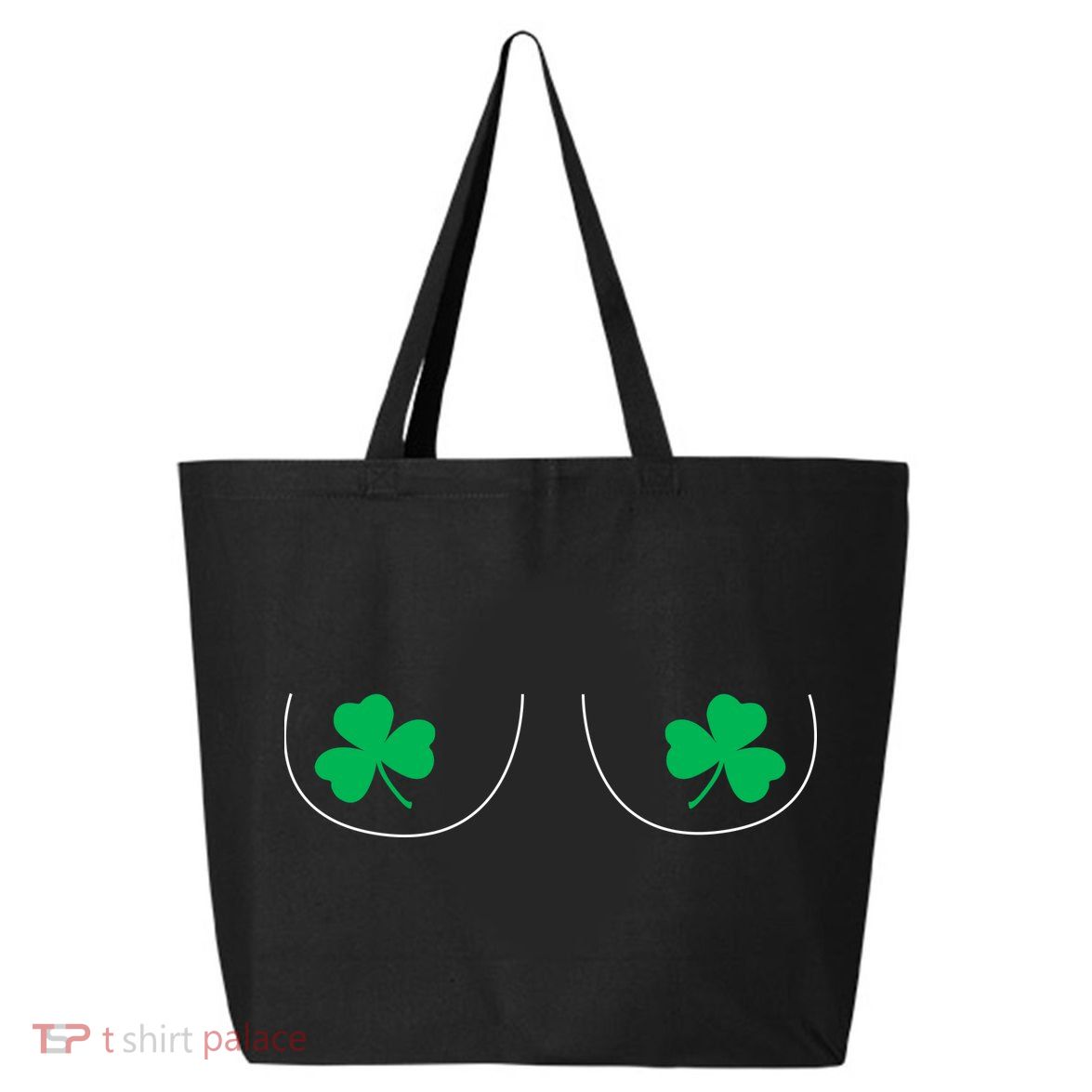 Funny Boob Novelty Shamrocks 25L Jumbo Tote