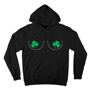 Funny Boob Novelty Shamrocks Tall Hoodie