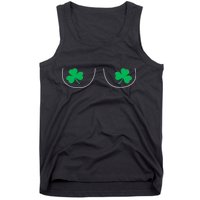 Funny Boob Novelty Shamrocks Tank Top