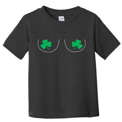 Funny Boob Novelty Shamrocks Toddler T-Shirt