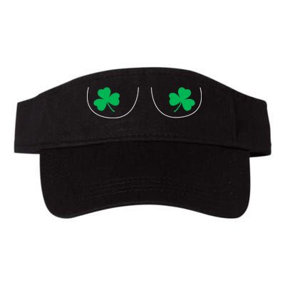 Funny Boob Novelty Shamrocks Valucap Bio-Washed Visor