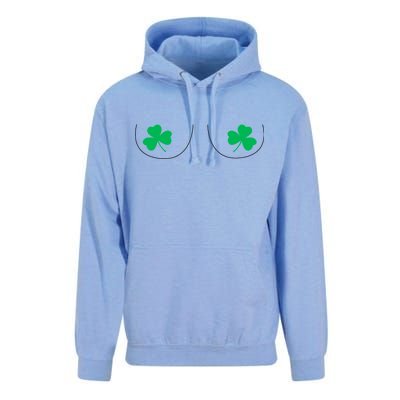 Funny Boob Novelty Shamrocks Unisex Surf Hoodie