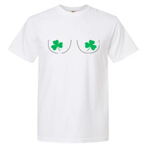 Funny Boob Novelty Shamrocks Garment-Dyed Heavyweight T-Shirt