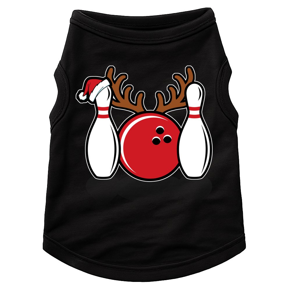 Funny Bowling Christmas Doggie Tank