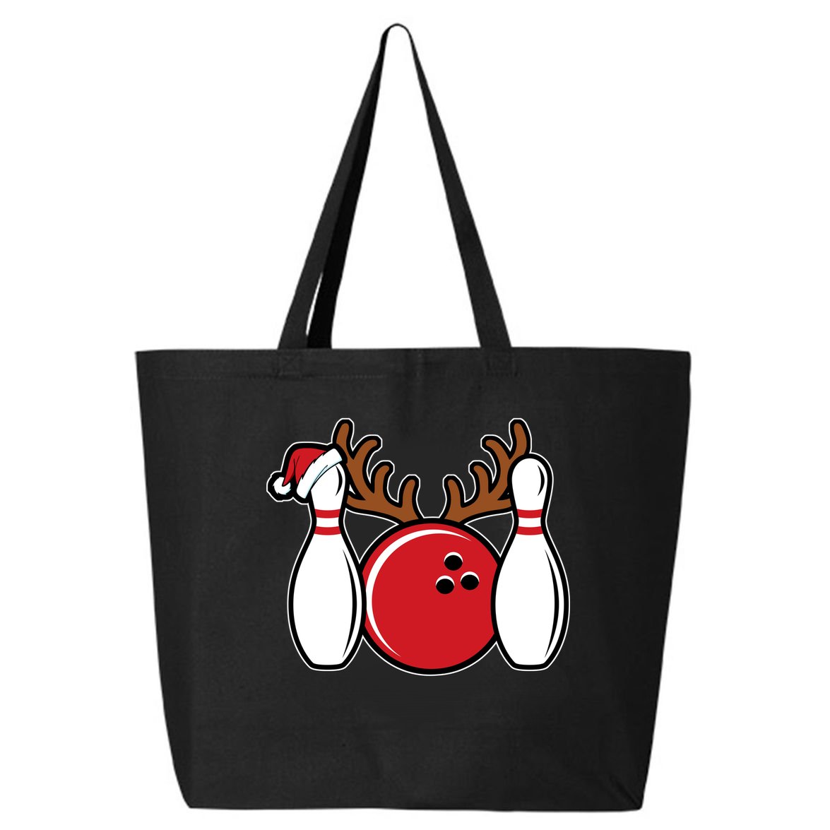 Funny Bowling Christmas 25L Jumbo Tote