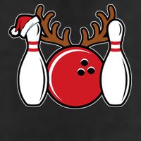 Funny Bowling Christmas 25L Jumbo Tote