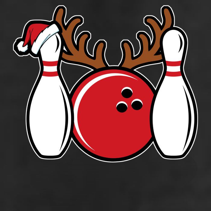 Funny Bowling Christmas 25L Jumbo Tote