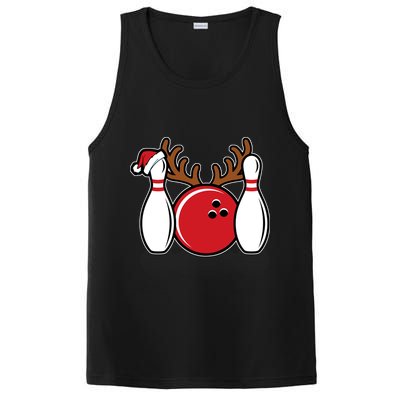 Funny Bowling Christmas PosiCharge Competitor Tank