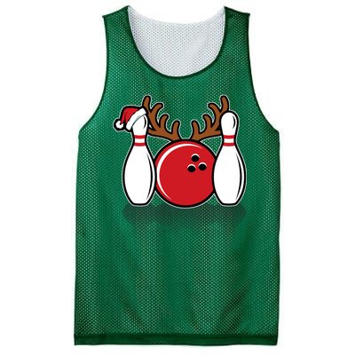 Funny Bowling Christmas Mesh Reversible Basketball Jersey Tank