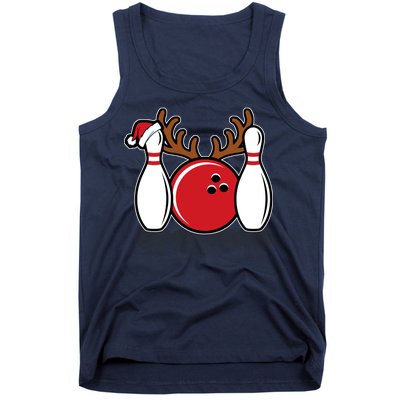 Funny Bowling Christmas Tank Top