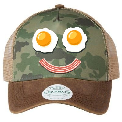 Funny Breakfast Bacon and Eggs Legacy Tie Dye Trucker Hat