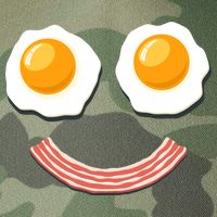 Funny Breakfast Bacon and Eggs Legacy Tie Dye Trucker Hat