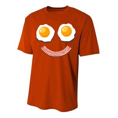 Funny Breakfast Bacon and Eggs Performance Sprint T-Shirt