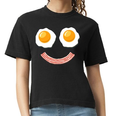 Funny Breakfast Bacon and Eggs Comfort Colors Boxy T-Shirt