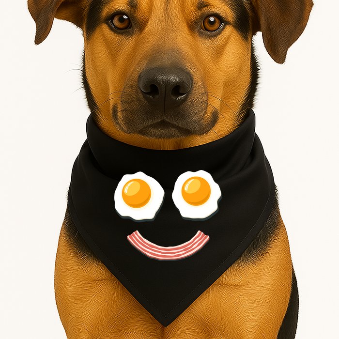 Funny Breakfast Bacon and Eggs USA-Made Doggie Bandana