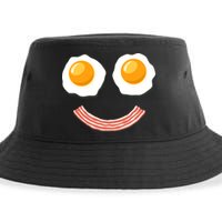 Funny Breakfast Bacon and Eggs Sustainable Bucket Hat