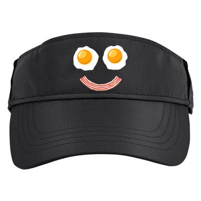 Funny Breakfast Bacon and Eggs Adult Drive Performance Visor