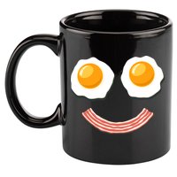 Funny Breakfast Bacon and Eggs 11oz C Handle Ceramic Mug