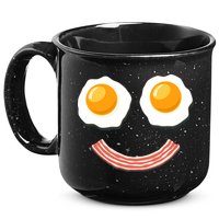 Funny Breakfast Bacon and Eggs 15oz Campfire Ceramic Mug