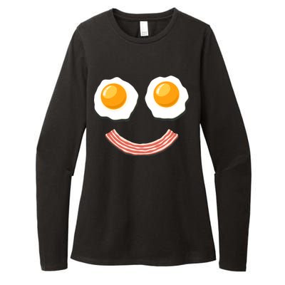 Funny Breakfast Bacon and Eggs Womens CVC Long Sleeve Shirt