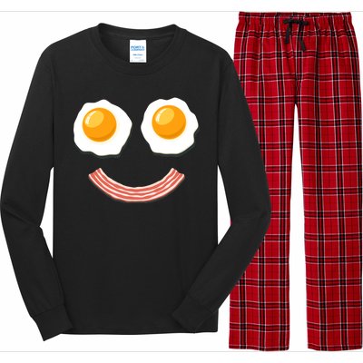 Funny Breakfast Bacon and Eggs Long Sleeve Pajama Set