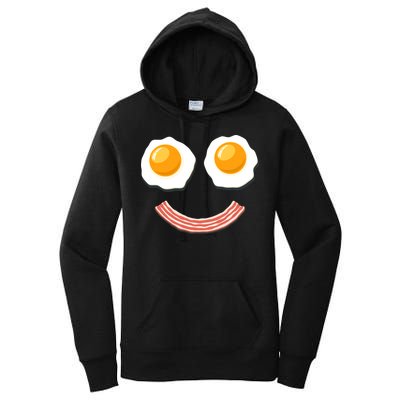Funny Breakfast Bacon and Eggs Women's Pullover Hoodie