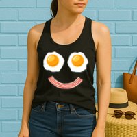 Funny Breakfast Bacon and Eggs Womens Tank Top