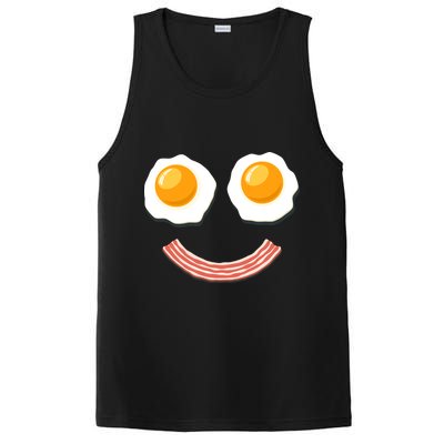 Funny Breakfast Bacon and Eggs PosiCharge Competitor Tank