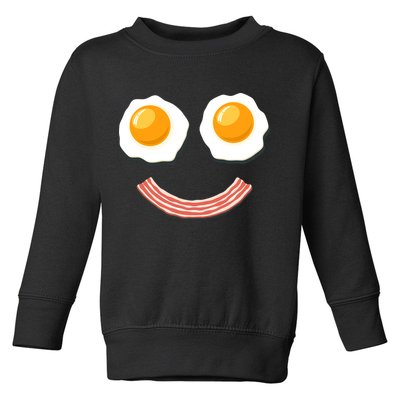 Funny Breakfast Bacon and Eggs Toddler Sweatshirt