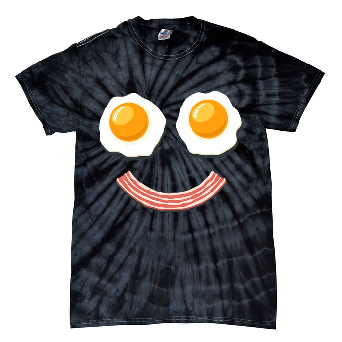 Funny Breakfast Bacon and Eggs Tie-Dye T-Shirt