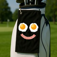 Funny Breakfast Bacon and Eggs Golf Towel