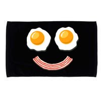 Funny Breakfast Bacon and Eggs Microfiber Hand Towel