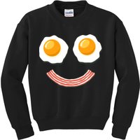 Funny Breakfast Bacon and Eggs Kids Sweatshirt