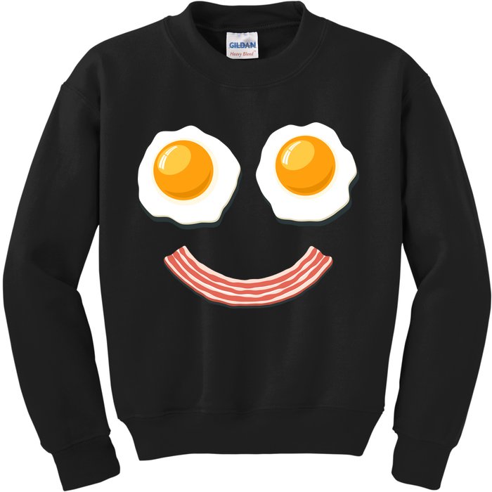 Funny Breakfast Bacon and Eggs Kids Sweatshirt