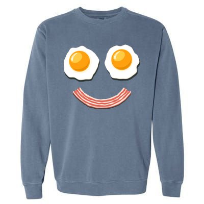 Funny Breakfast Bacon and Eggs Garment-Dyed Sweatshirt