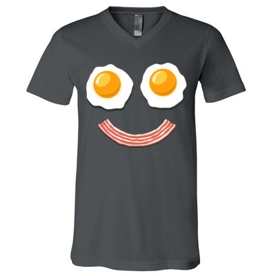 Funny Breakfast Bacon and Eggs V-Neck T-Shirt