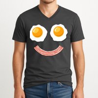 Funny Breakfast Bacon and Eggs V-Neck T-Shirt