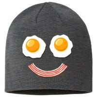 Funny Breakfast Bacon and Eggs Sustainable Beanie