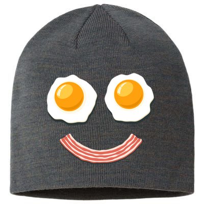 Funny Breakfast Bacon and Eggs Sustainable Beanie