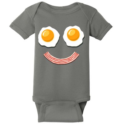 Funny Breakfast Bacon and Eggs Baby Bodysuit