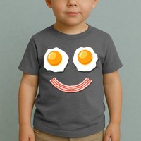Funny Breakfast Bacon and Eggs Toddler T-Shirt
