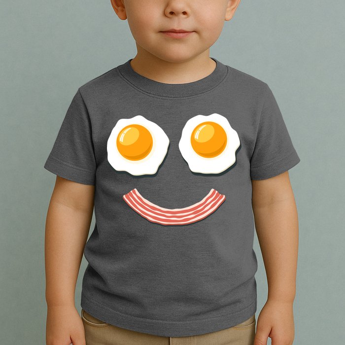 Funny Breakfast Bacon and Eggs Toddler T-Shirt