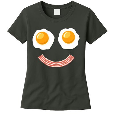 Funny Breakfast Bacon and Eggs Womens T-Shirt