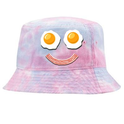 Funny Breakfast Bacon and Eggs Tie-Dyed Bucket Hat