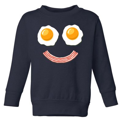 Funny Breakfast Bacon and Eggs Toddler Sweatshirt