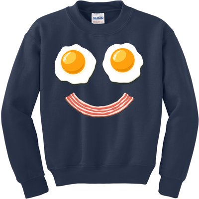 Funny Breakfast Bacon and Eggs Kids Sweatshirt