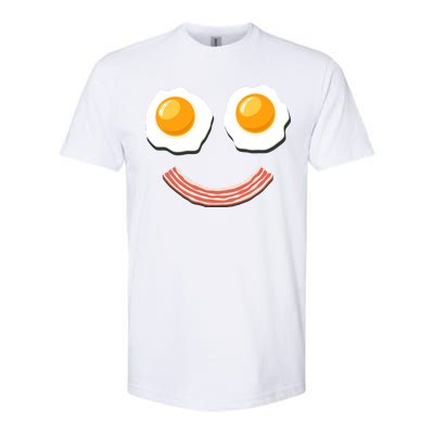 Funny Breakfast Bacon and Eggs Softstyle® CVC T-Shirt